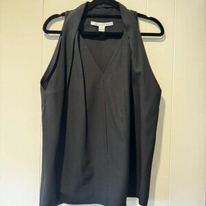 Diane Von Furstenberg Black Sleeveless Shirt | M